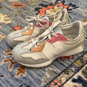 New Balance Kids Sneakers - White, Pink, Orange, Green